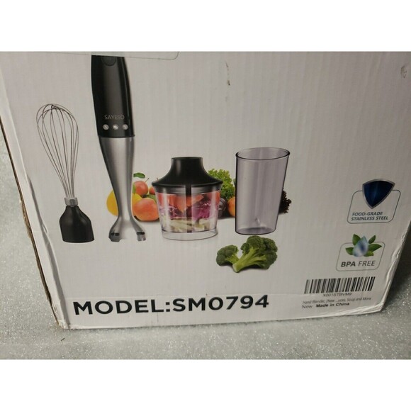 SAYESO Hand Blender 4-in-1 NEW open box - Picture 11 of 13
